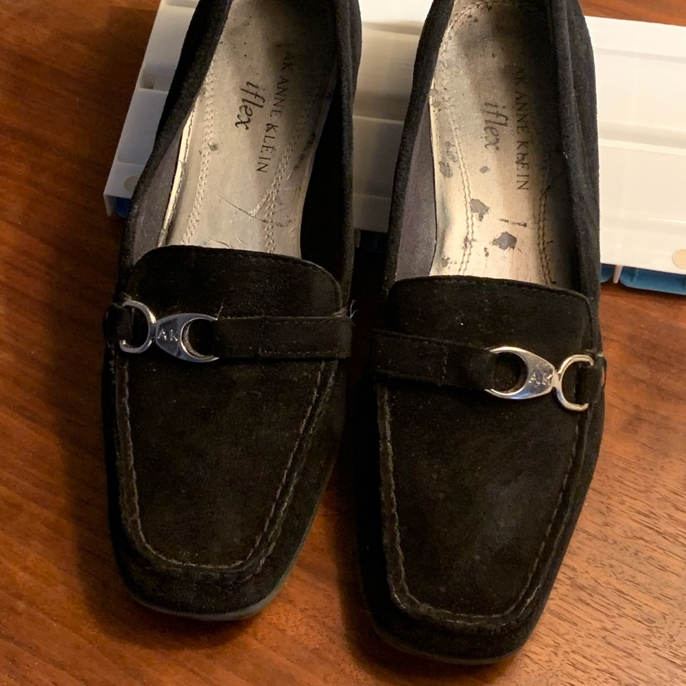 Anne Klein Iflex Suede Loafers, size 6 1/2 M